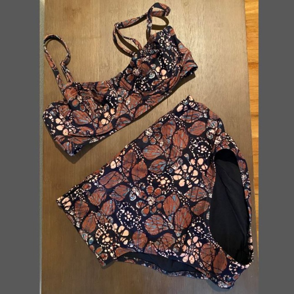 NWT Ulla Johnson Zahara Bikini Top & Bottom, Umber